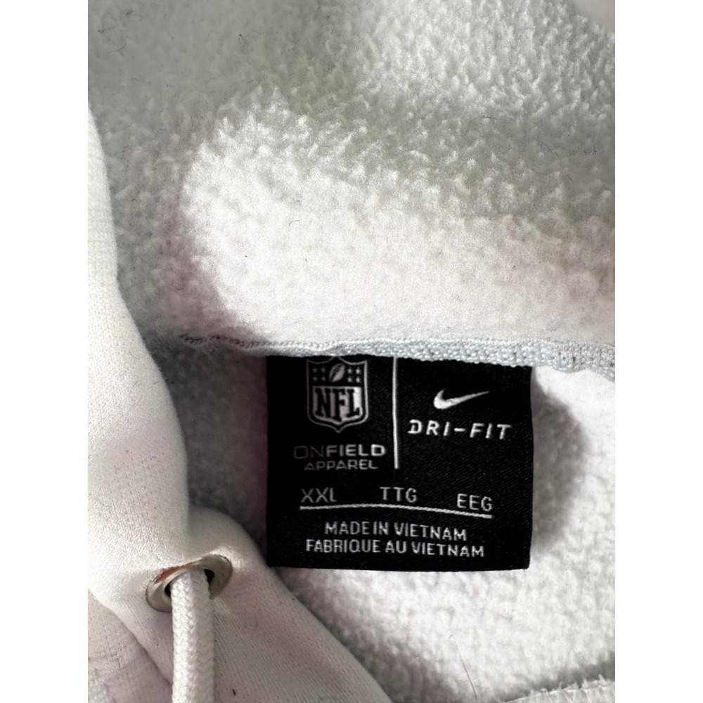 Carolina Panthers Hoodie Mens 2XL Gray Nike Dri-FIT NFL Football Sports Pullover - Picture 2 of 6
